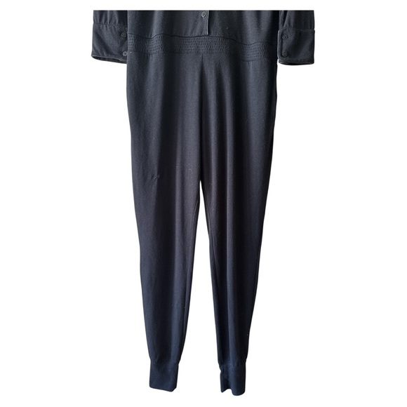 Alexander Wang Long Sleeve Button Front Jumpsuit - Black - Women's Size Large - Picture 4 of 10
